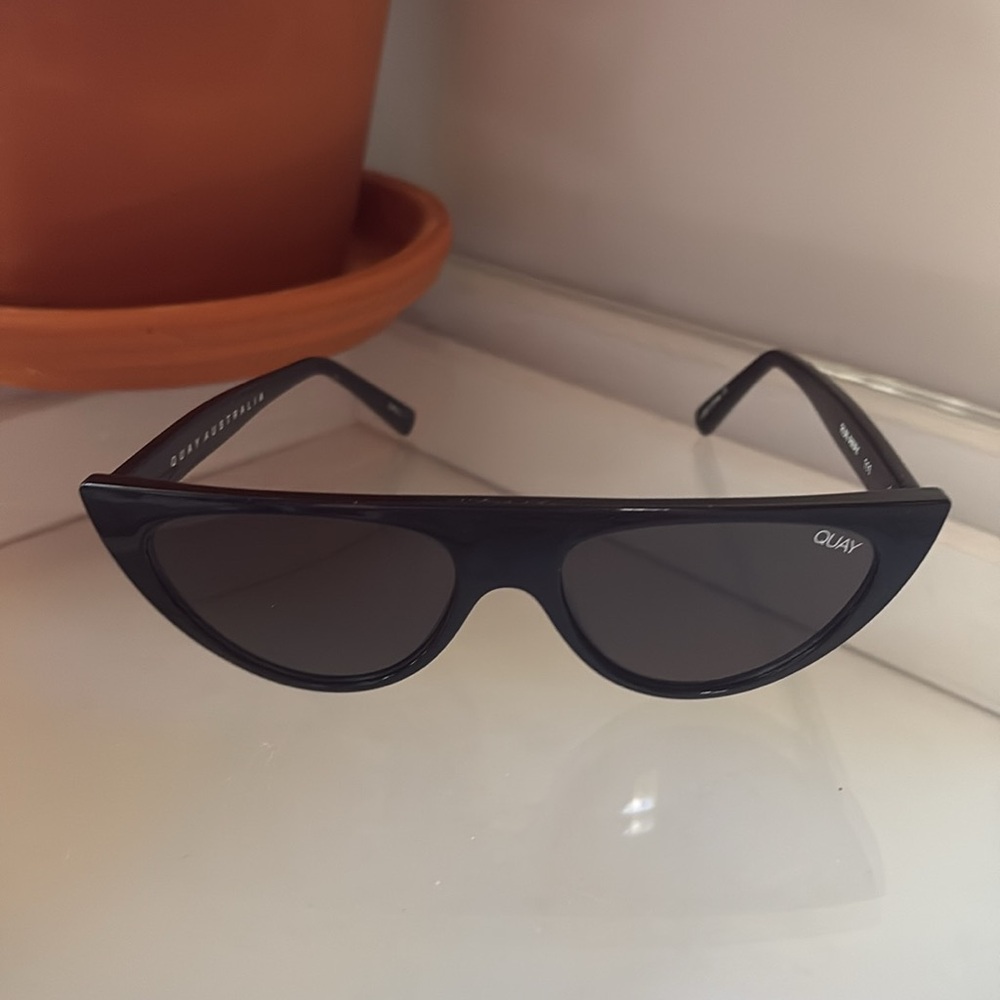 Quay Australia Sleek Black Sunglasses